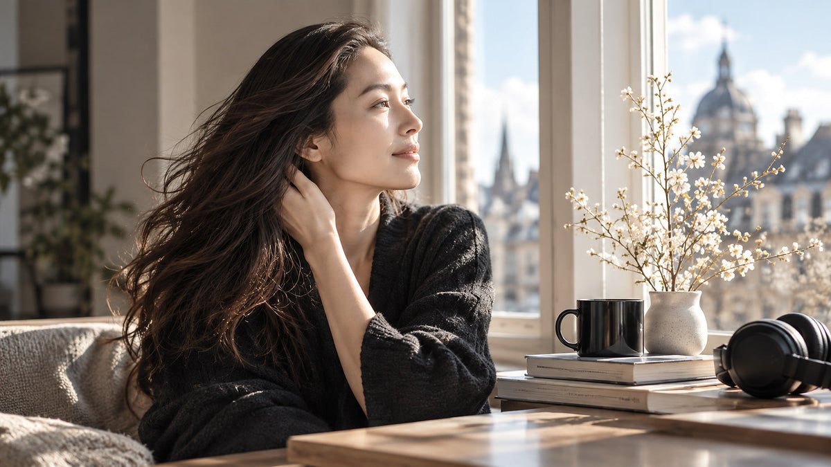 A quiet moment by the window